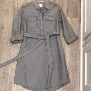 COPY - Gap shirtdress, blue & white pinstripes